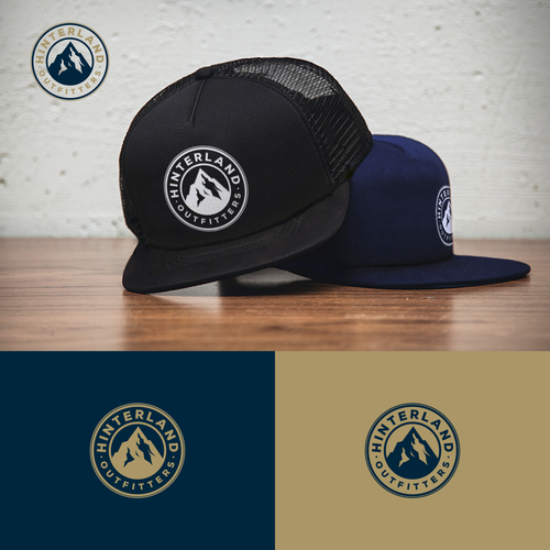 Design a branded baseball cap for an outdoor retailer. Design by eywa