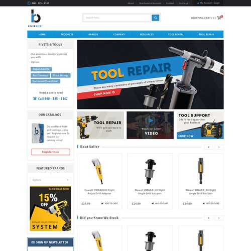 Create an Innovative Design for an Industrial Fastener & Tooling Co