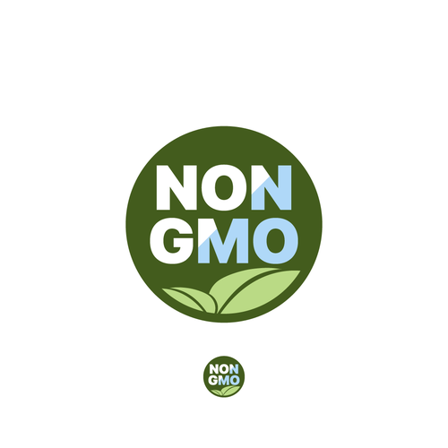 Food Packaging NON-GMO Logo-ontwerp door rizzleys