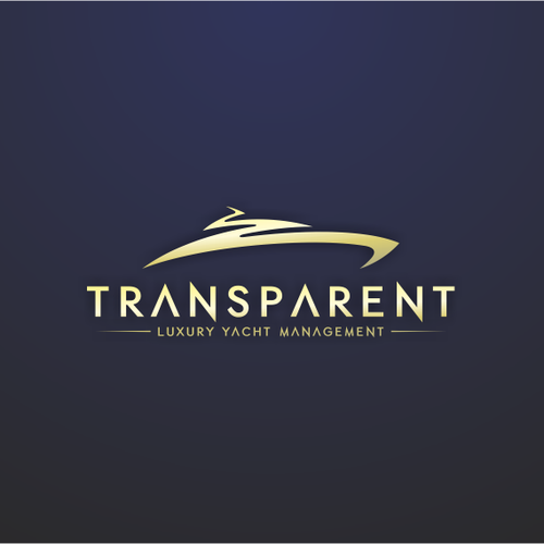 logo for TRANSPARENT Luxury Yacht Management Design by Drewnick