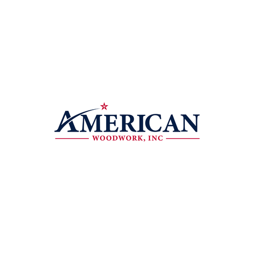 American Woodwork news a new logo Design by workhard_design