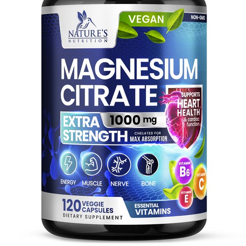 Premium Magnesium Citrate Design needed for Nature's Nutrition Design by Davi Giolo ★