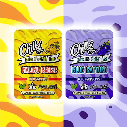 CHILLZ CBD Brand need his new packaging for his DELTA 8 Gummies Design by Adzuna ***