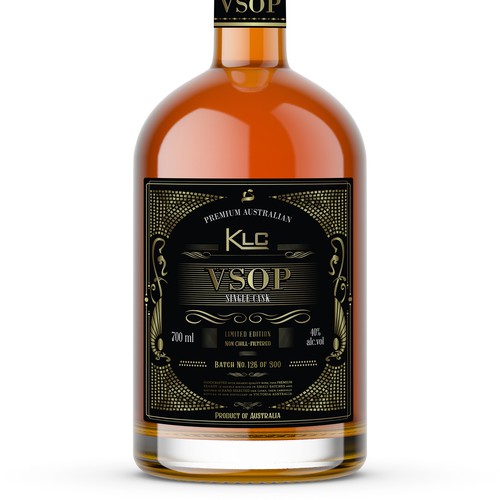 Classic & very premium Australian brandy label Design by ronin71