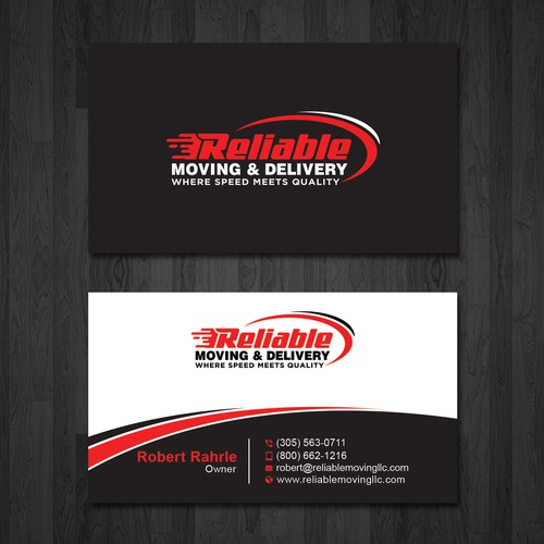 Business Card Design for Moving Company Design by Create_Point