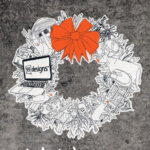 'Street art' style invitation for 99designs event! Design by N24