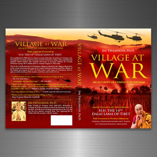 Cover for Third Edition of Classic Work on the Vietnam War. Special Foreword by H.H. the Dalai Lama. Design by Rav Astra