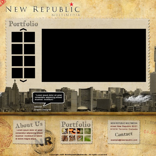 Media Companies New Design. PSD Only! Design by neboica