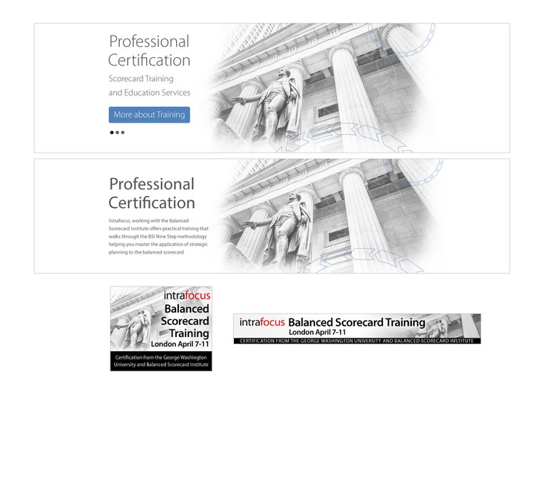 Site Banner And Combined Ad Banner For Intrafocus Training