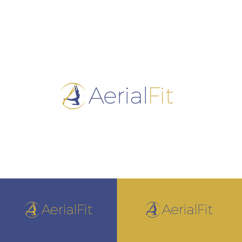 "Aerial Fit" Logo for our new aerial sports shop Design by Jaletina