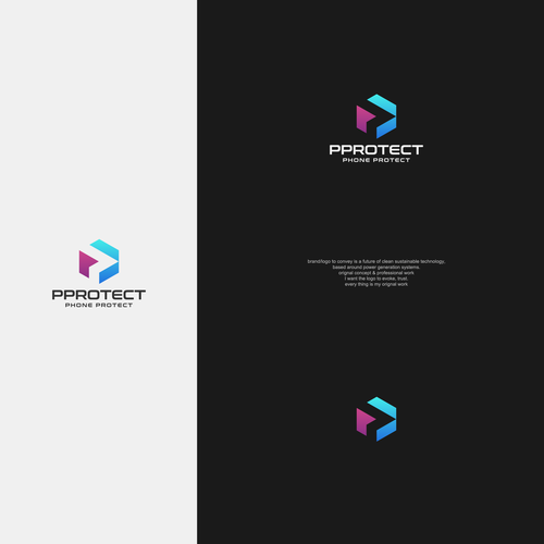 PPROTECT (Phone protect logo) (mobile cases and screen protectors) Design by Shahzaib Designer