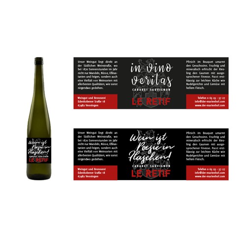 Product label contest entry by feinschliff