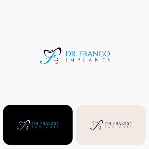 Luxury Dental Implant Logo Brand for World-Class Implant Surgeon appeal Patients and Other Doctors Design by M.muyunda