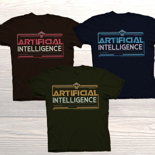Design by Rudyard17 titled "AI (Artificial Intelligence) Limited Edition 2018 T-Shirt Series"
