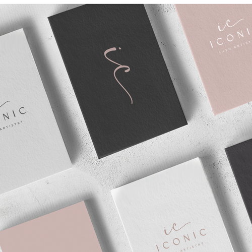 Design a simplistic, modern and luxurious brand guide and ICONIC logo for Eyelash E-commerce store Diseño de 7plus7