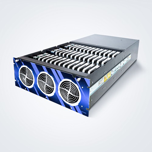 Design a Front Plate for 45Drives New HomeLab Storage Server Product Design by Moo_Station