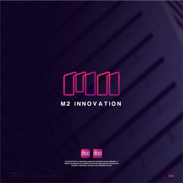 abstract logo for M2 INNOVATION
