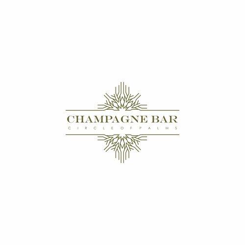 Luxury and modern Champagne Bar logo Design réalisé par PATIS