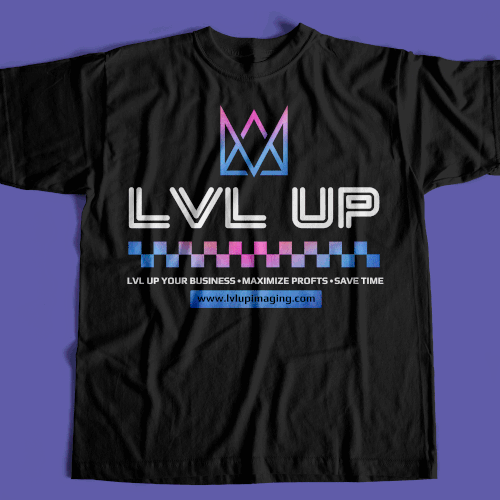 New Shirt Design for LVL Up Imaging Réalisé par Graphics Guru 87