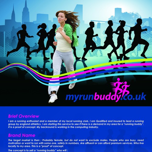 Flyer Design for myrunbuddy.co.uk デザイン by Custom Logo Graphic