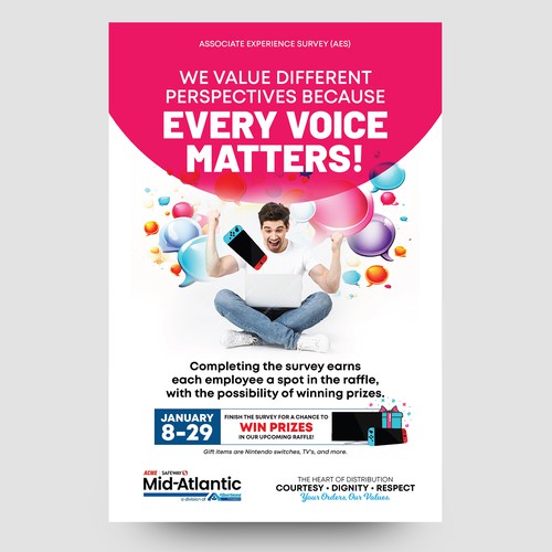 Acme Survey Need 100% Participation Design by _Blue_