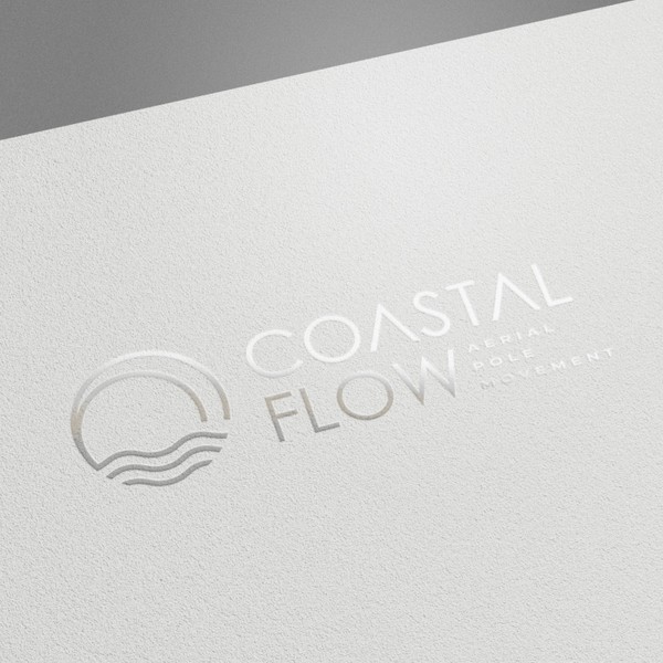 Logo for Coastal Flow: aerial - pole - movement studio in southern California