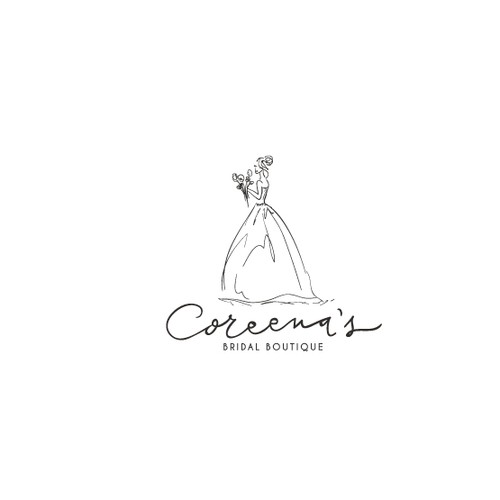 Design an elegant modern logo for a bridal boutique Logo design