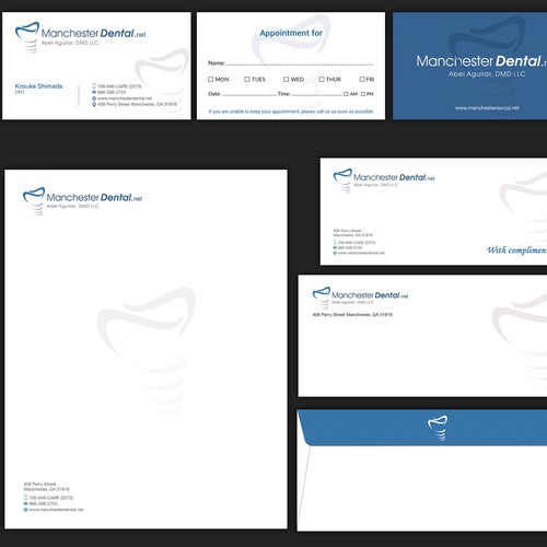Designs | Dental stationary and business card | Stationery contest