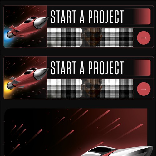 Modernized Rocket Graphics Design Branding Asset Design von Jotch.Art