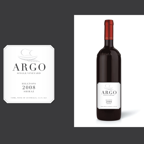 Sophisticated new wine label for premium brand Design by ThatJohnD