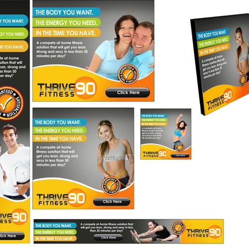 Thrive90 Fitness Can You Provide Banner Ads With Energy Banner Ad Contest 99designs