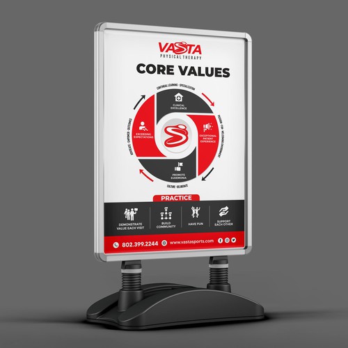 Company Values Poster / Graphic Design by Mahiofficial™