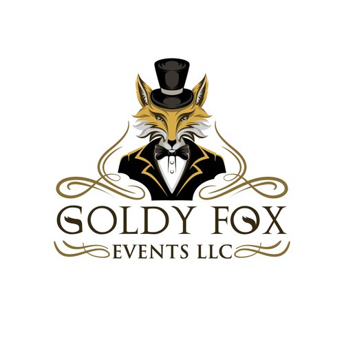 Design a Chic and Stylish Fox Logo for Our Elegant Wedding and Event Rental Business: Goldy Fox Events Design by A I D A