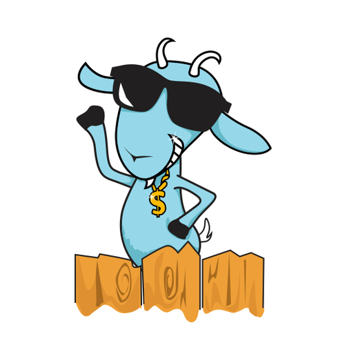 Cute/Funny/Sassy Goat Character(s) 12 Sticker Pack Réalisé par KeNaa