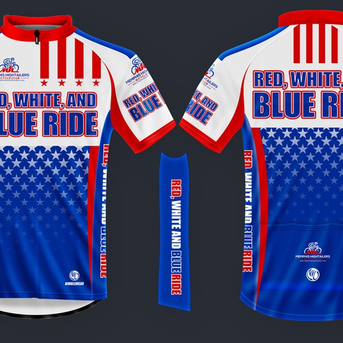 Blue red and white hot sale jersey