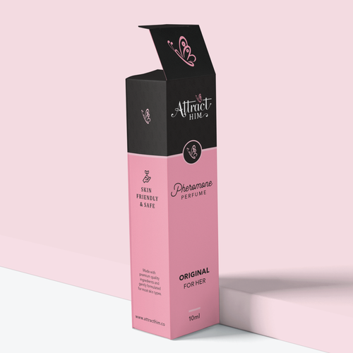 Design Perfume Box and Label for "Attract Him" scent to appeal to women Design by Sayyed Jamshed