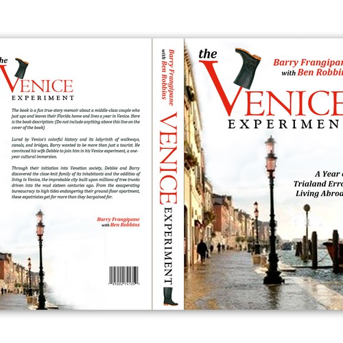 Design by Boja titled "New Book Cover design needed for book on Venice Italy"