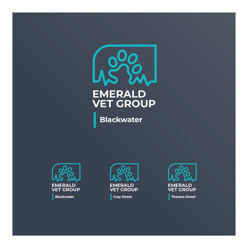 Emerald Vet Group Logo Design by Jonno FU