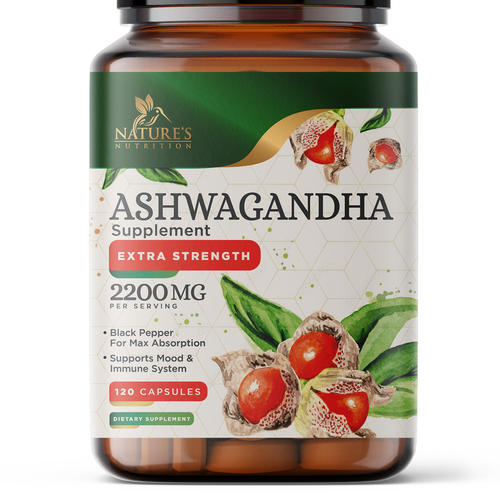 Ashwagandha Design Needed for Nature's Nutrition Design by artiss03