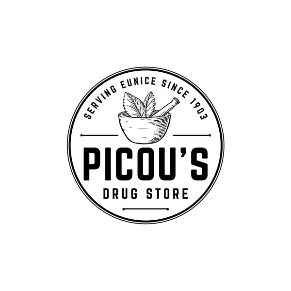 Vintage logo for drug store 