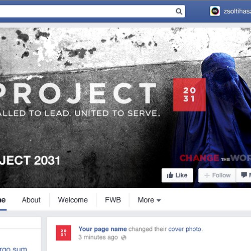 Create a Facebook Header design for PROJECT2031 Design réalisé par ArtisteXz