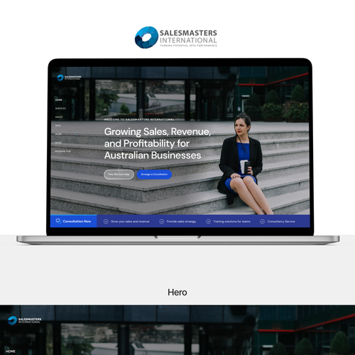 Create an engaging website for a world leading sales consulting company Design by Degie Tatanusa