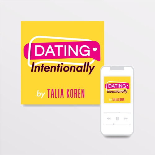 Create stand-out podcast art for a modern dating advice show Design by Nat Herrera