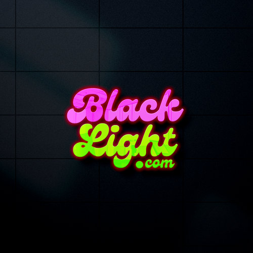 Logo for Blacklight online store to convey 'smoke shop' culture Design by axact