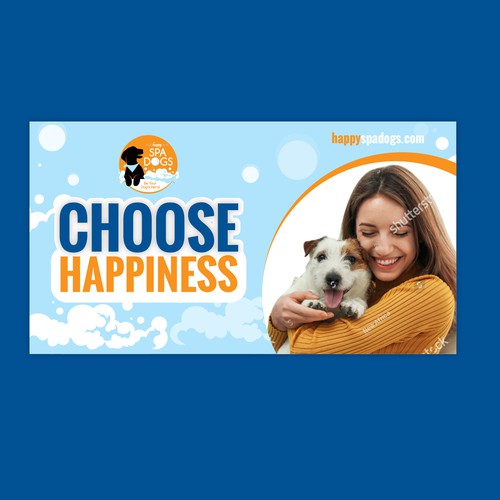 Choose Happiness Banner Design Réalisé par GrApHiC cReAtIoN™