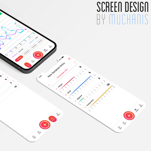 Symptom Tracker App Design by muchanis