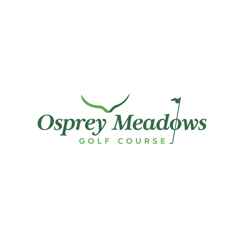 Golf Course Logo - Osprey Meadows Golf Course at Tamarack Design by Vinzsign™