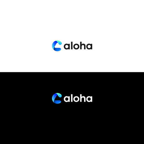 Aloha logo deisgn for an AI Software Design by Rumah Lebah