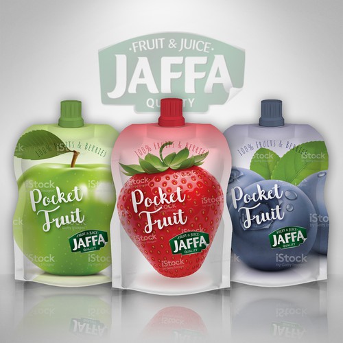 Develop Concept Design for Jaffa "Fruit in Pocket" adults’ fruit and berry puree-ontwerp door WANSKA Creative Lab