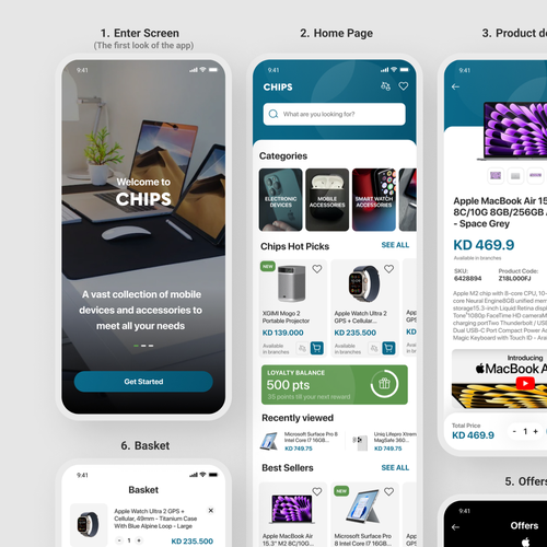 Designs | E-commerce Mobile UI/UX | App design contest